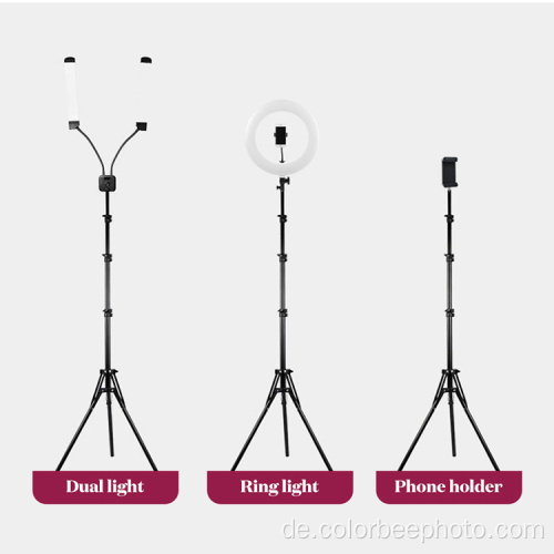 Protable 1.6M faltbarer umgekehrter Ringlichtstativ